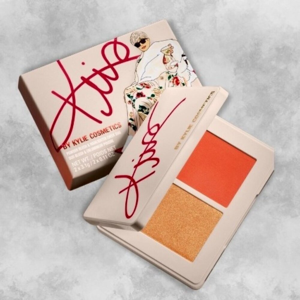 Kylie Cosmetics Kris Collection Blush Highlighter Cheek Duo Limited Edition BNIB